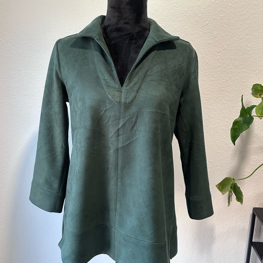 Tuckernuck Deep Green Suede Women's Tunic
